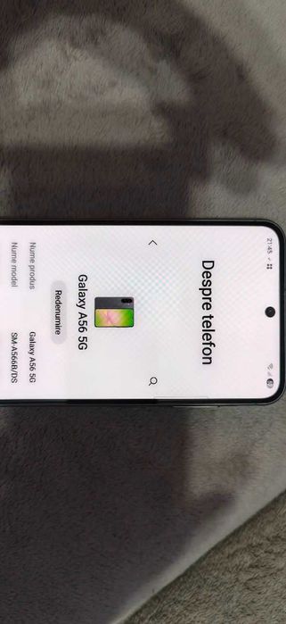 Telefon Samsung A56 5G graphite in garantie