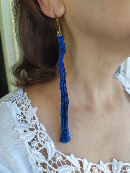 Серьги мулине