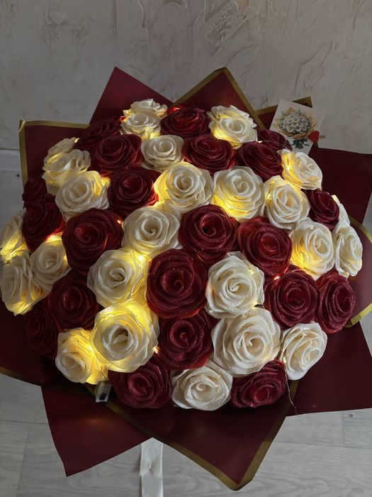 Букет из атласных лент