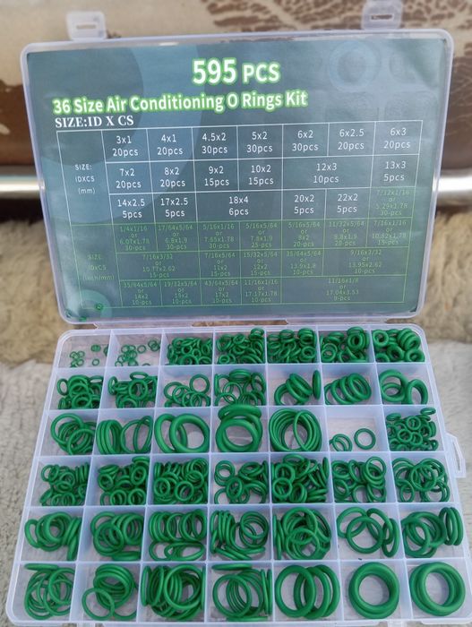 Колечки для уплотнения на трубки для кондиционеров и ТД. Набор 36 разм
