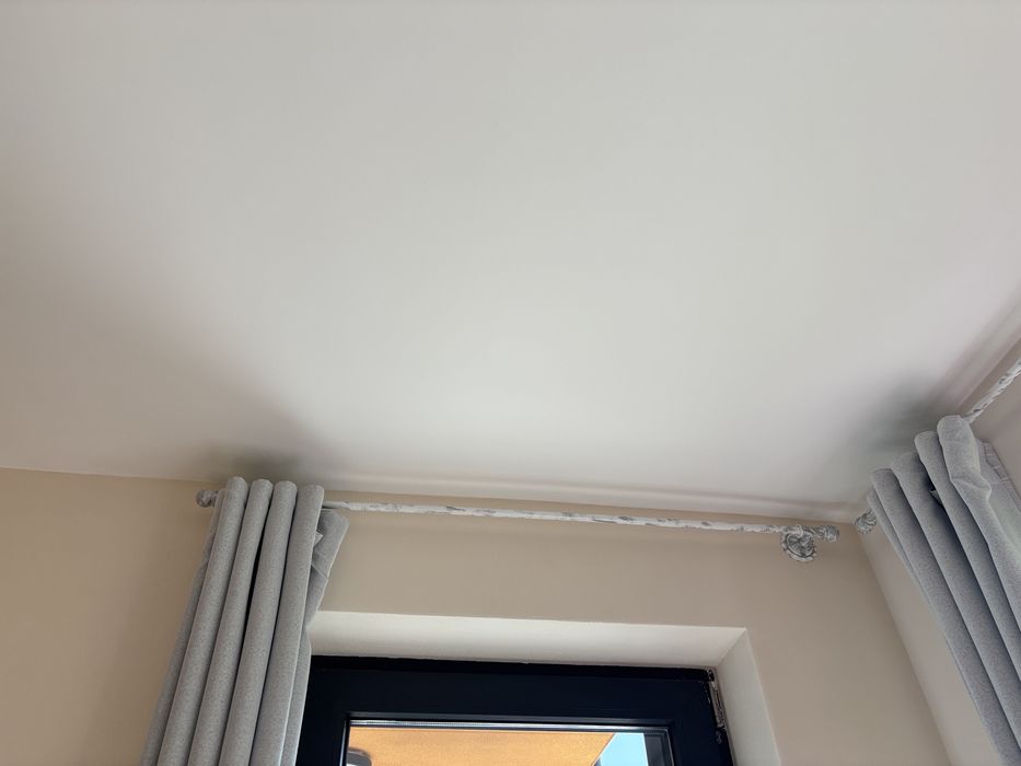 Чисто нови пердета(Zara)и корнизи от ковано желязо с прахово покритие