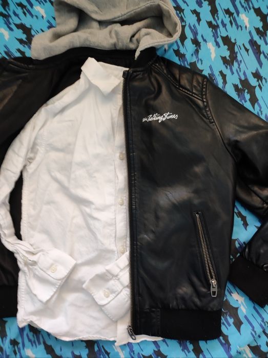 Кожено яке Zara + риза