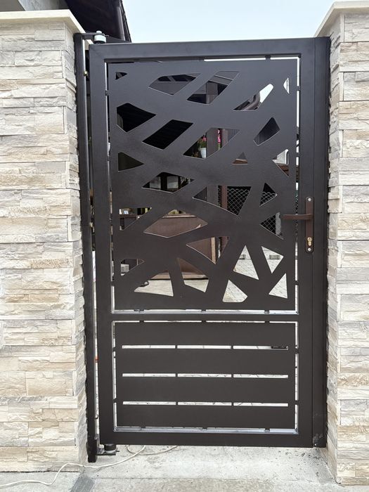 Portii/garduri/balustrazi, tabla decupata si fier forjat
