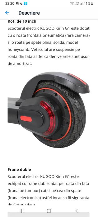 Trotineta KUGOO  Kirin  G1