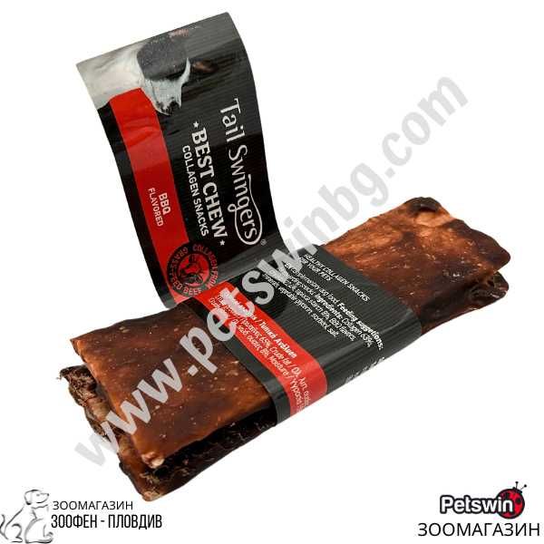 Колагеново Лакомство-Плоско - за Куче - Барбекю-24бр./оп.-Pet-Interest