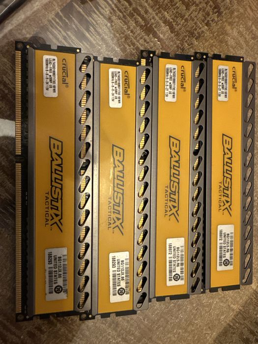 4x 4Gb crucial DDR3