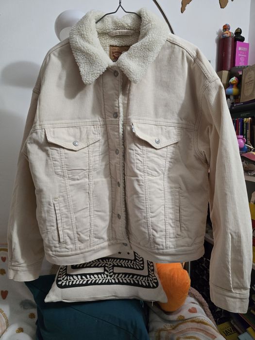 Geaca iarna Levi'S Strauss captusita, roz pal, marimea m(merge si s )