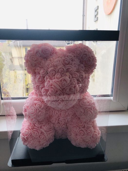 Ursulet culoare roz cadou pt iubita 40 cm 150 lei
