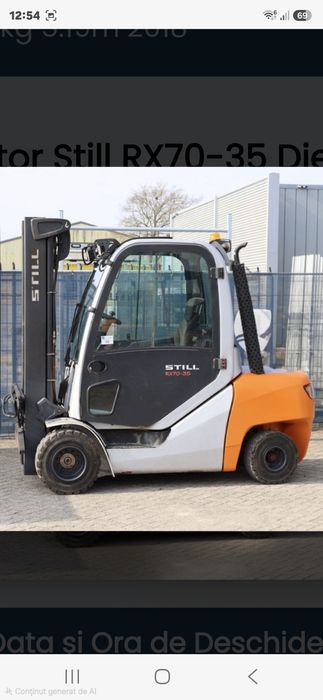 Motostivuitor Diesel STILL RX70-35 (2018) - 3.5 Tone - Tehnologie Hibrid