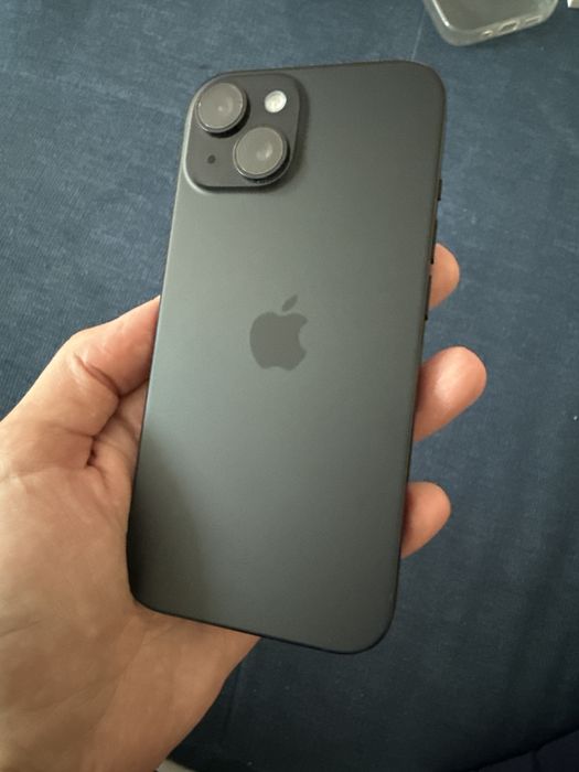 iPhone 15 128GB Black, 100% Battery, Като Нов + Подарък чисто нов Power Bank