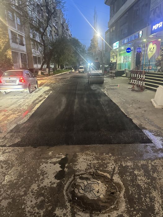 Асфальтирование дорог разметка тротуары