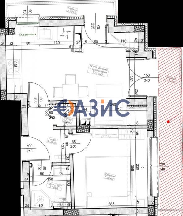 Продава се Двустаен апартамент в Бургас, Център - 66 кв.м за 1894 €/кв.м - Снимка #4