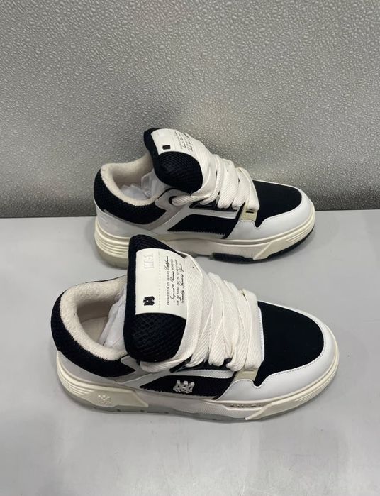 Amiri Black and White Trainers