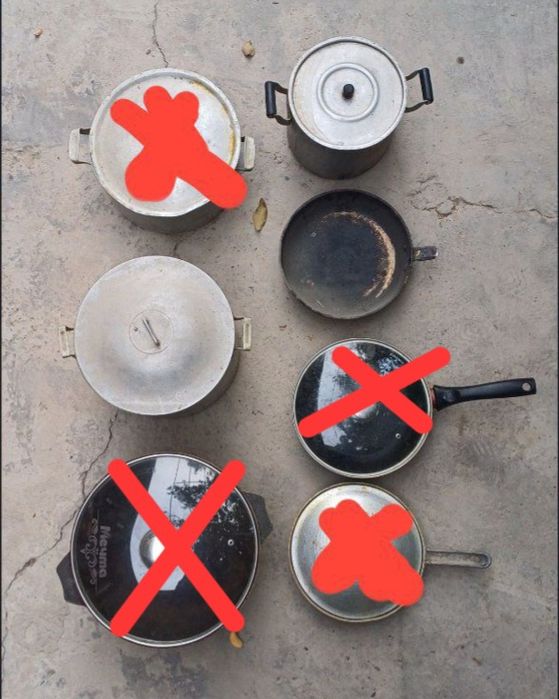 Казаны сковородки чайники крышки