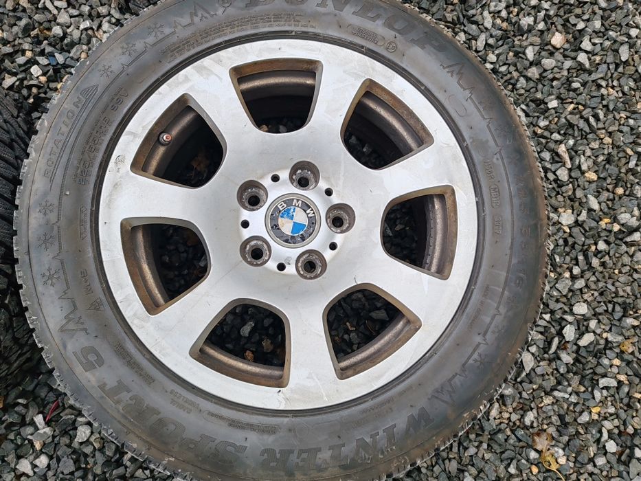 Jante BMW 16 e90 E60 cauciucuri MS impecabile 1000lei