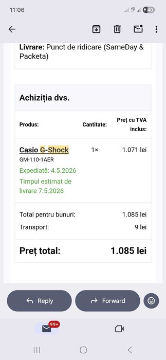 vand ceas g shock