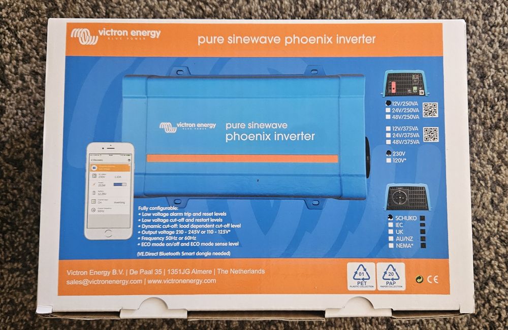 Чисто Нов Инвертор Victron 12v-250w