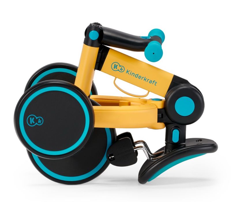 Tricicleta Kinderkraft 3 in 1 - 4Trike, galben