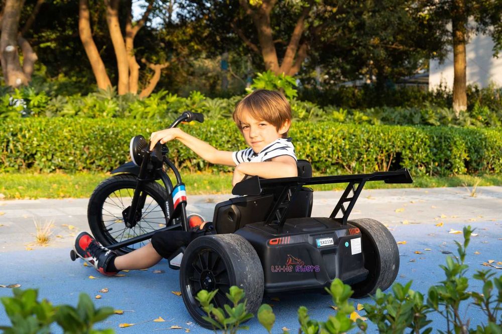 Tricicleta electrica cu functie Drift Kinderauto BJSX2338 2x250W Black