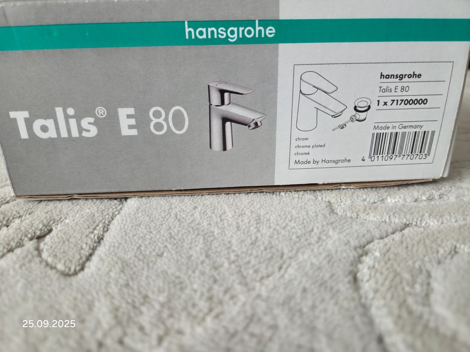 Baterie lavoar Hansgrohe Talis E 80, nouă, achiziționată din Germania.