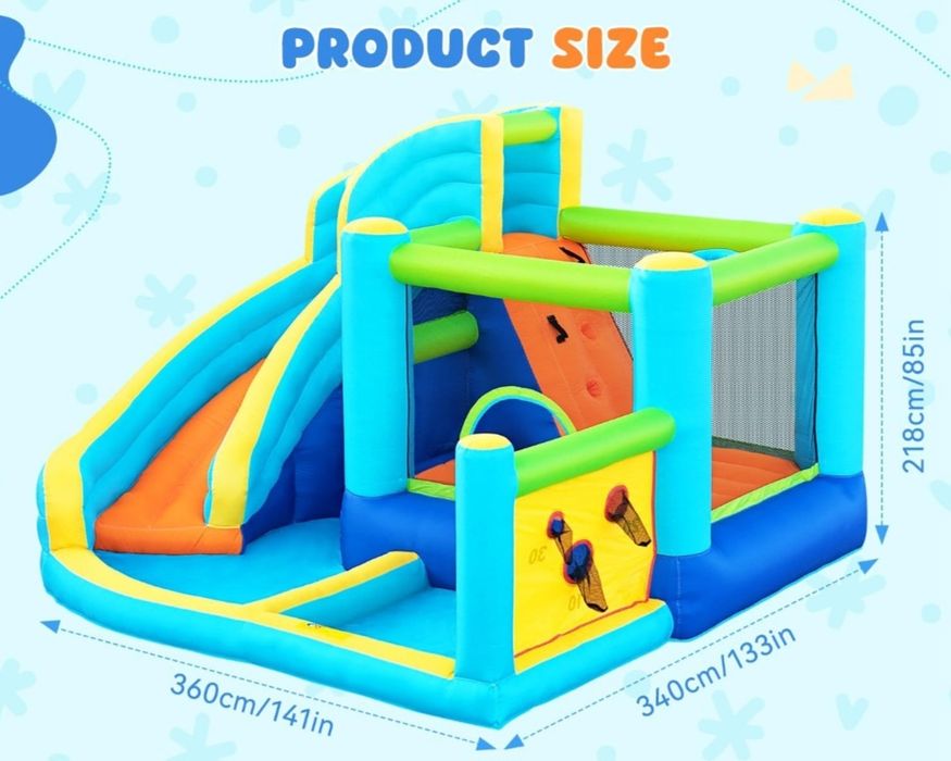 НАЕМ! Надуваем замък с пързалка, басейн и батут