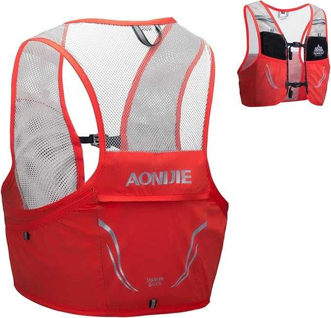 Жилет для бега с карманами для бутылок, Aonijie