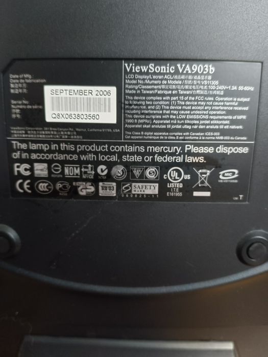 Монитор viewsonic 19