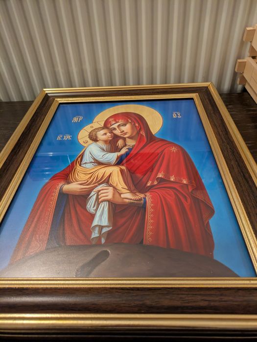 Icoană Maica Domnului cu Pruncul,  Poceav