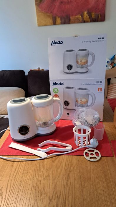 Комбиниран бебешки уред за готвене на пара 5в1