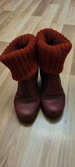 Продавам ботуши естествена кожа АРТ