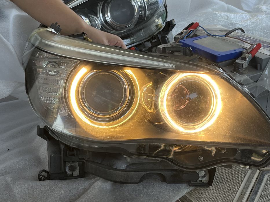 Bmw e60 передние фары