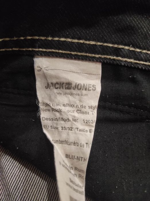 Blugi w 33 h 32 jack & Jones cărămiziu și negru