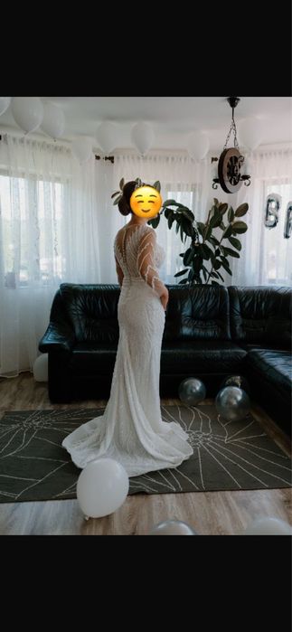 Rochie mireasă, model sirenă, impecabilă!