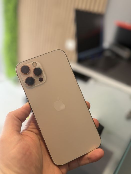 **ATSGSM.RO**iPhone 12 Pro Max 256GB Gold/Baterie92%/Fact+Gar 12 luni