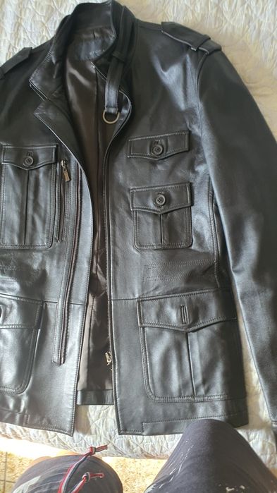 Кожаная куртка (дорого)размер 95(М)