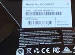 Суич D-Link 5 порта, Switch D-Link GO-SW-5E, 5-Port 10/100 Mbps