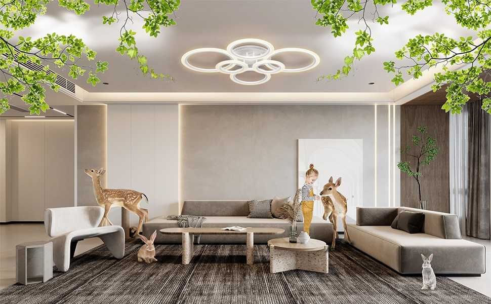 LED лампа за таван - 6 ринга