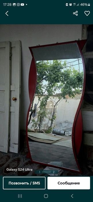 Зеркало  для салона красоты  2 шт. Размер 2/90, тумбочки 2 шт, кресло