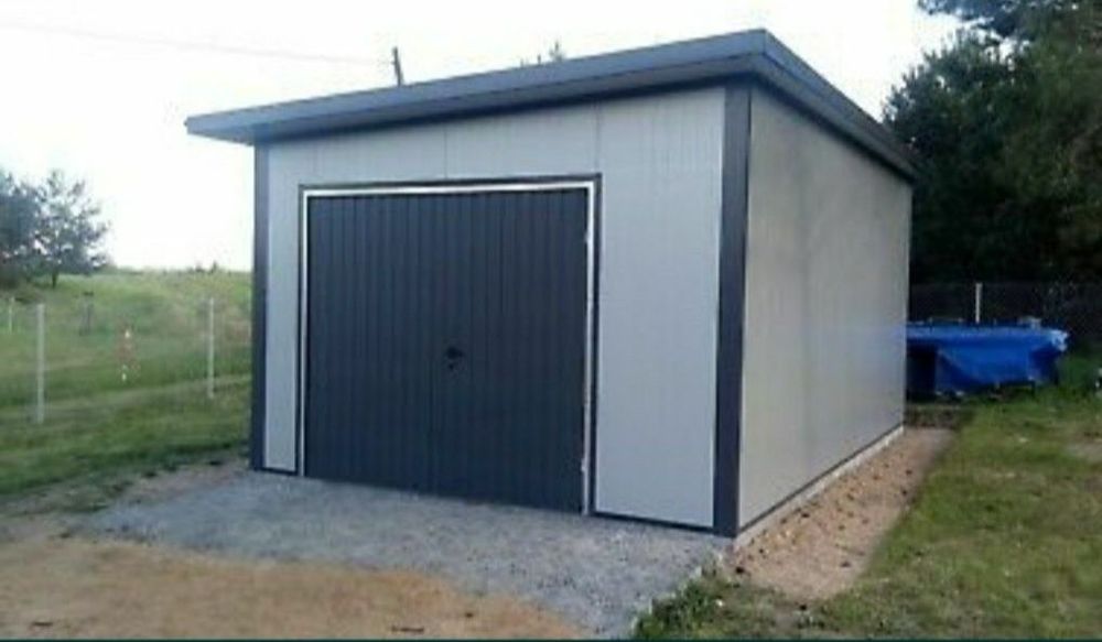 Garaj auto metalic din panouri sandwich  3.3 x 6m