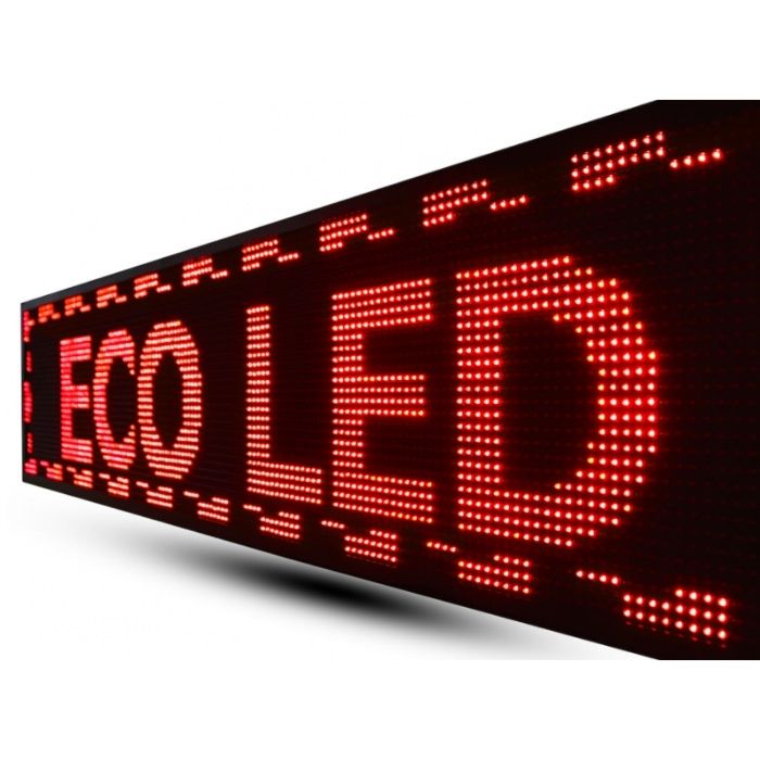Panou Mare Led de Exterior Programabil/Reclama Luminoasa 200/55cm ROSU
