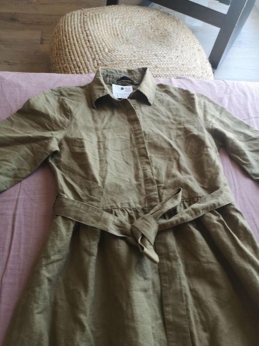 Рокля H&M linen blend, рокля ZARA лен, Ralph lauren knit Oxford