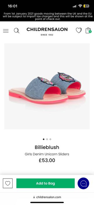 Papuci  Billieblush noi în cutie
