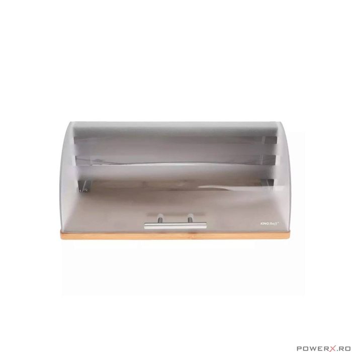 Cutie pentru paine, din acril-bambus, cu maner din fier, KingHoff