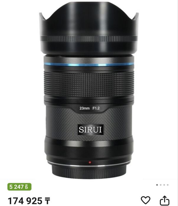 Продам обьектив Sirui 23mm 1.2 Sony E