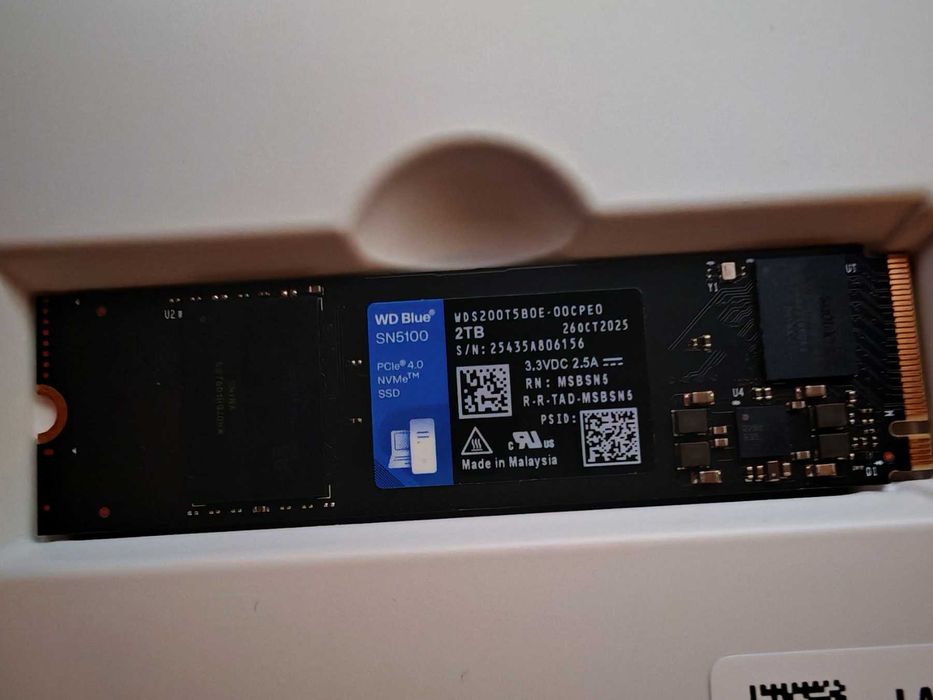 Western Digital WD Blue® SN5100 SSD диск, 2TB, NVMe™, M.2 Gen4 x4