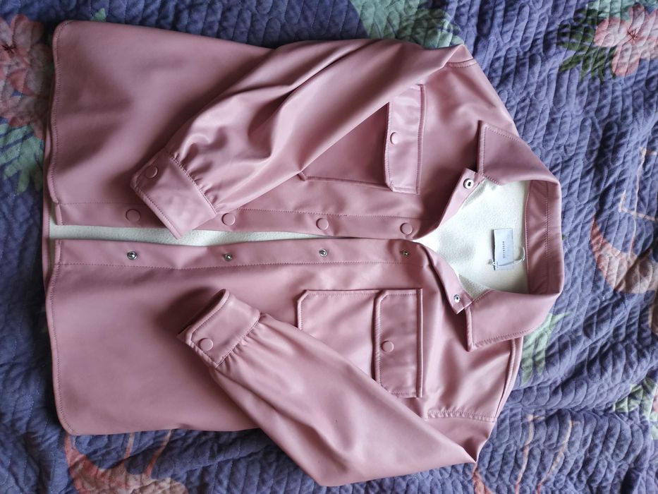 Кожаная куртка рубашка для девочки