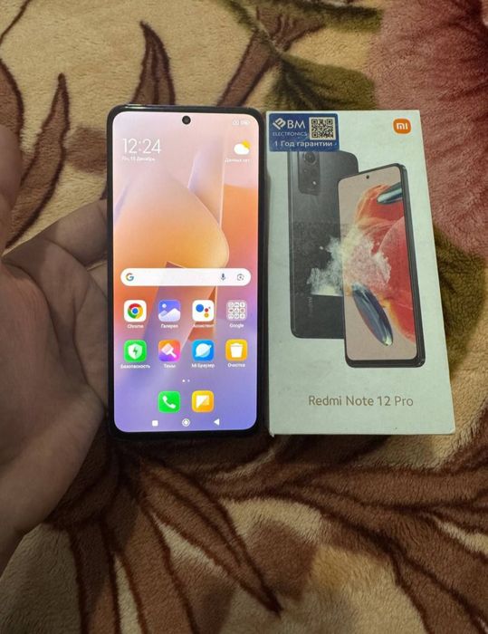 Redmi Note 12 Pro 6+6/128GB Blue Igravoy Karobka 108mp kamera Yaxshi