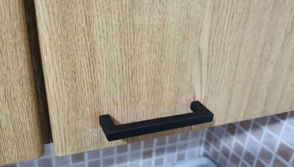 Елегантни дръжки за мебели 2 размера 96 и 128 мм черен мат