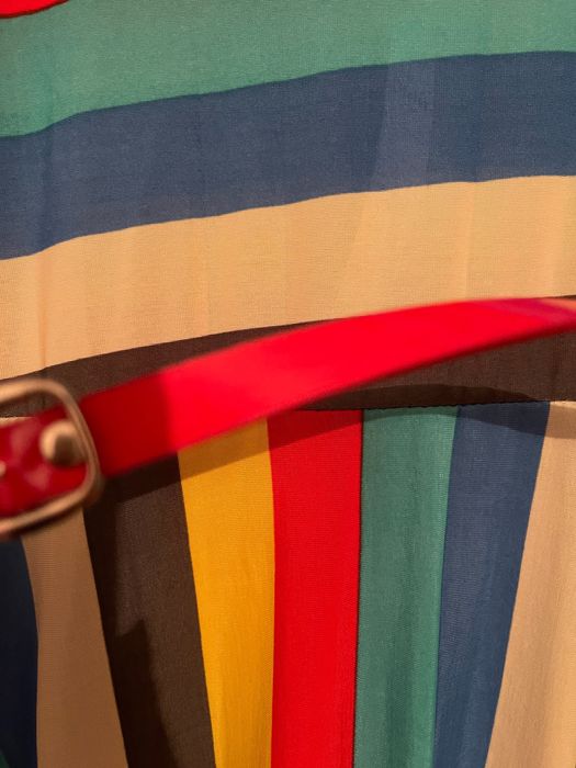 Луксозна пъстроцветна ефирна лятна рокля много красива С С/М М М/ Л Л