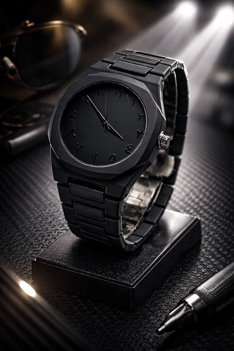 Часы CASIO черные минималистические